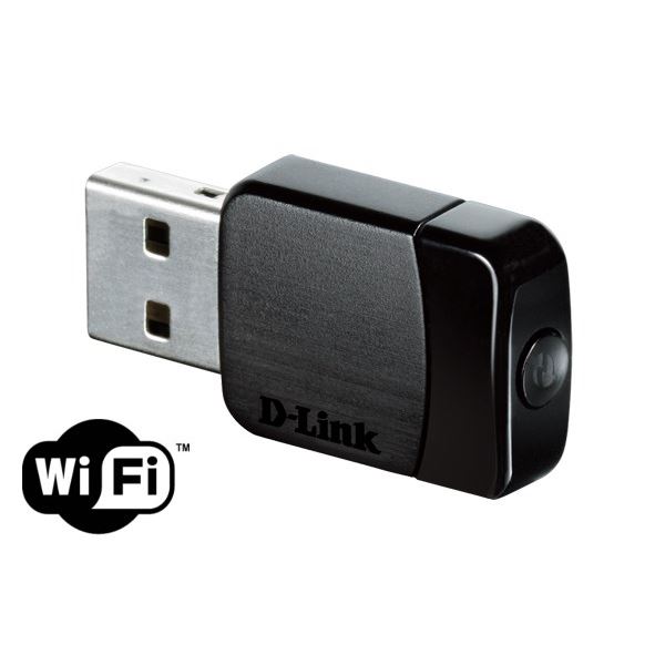 D-link Dwa-171, Sans Fil, Usb, Wlan, Wi-fi 5 (802.11ac), 433 Mbit/s, Noir