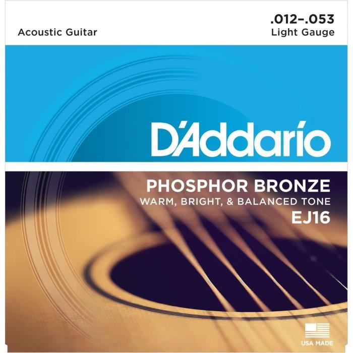 D'Addario - Jeu de cordes - EJ16 Light 12-32