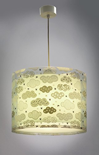 Dalber 41412h Nuages Suspension Turquoise colorees plastique vert 33 x 33 