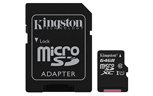 Carte Micro SD avec adaptateur Kingston Canvas Select 64 Go