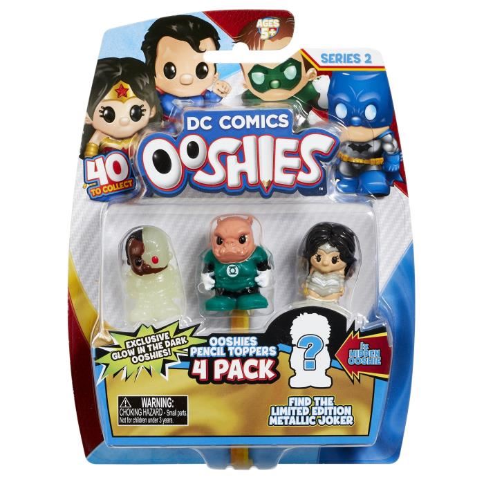 Dc Comics Ooshies Pack De 4 - Mix 2