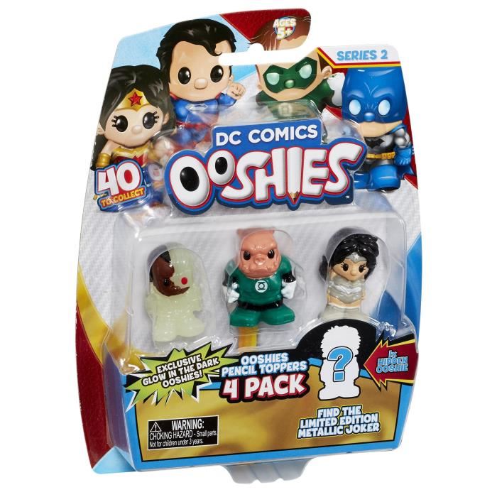 Dc Comics Ooshies Pack De 4 - Mix 2