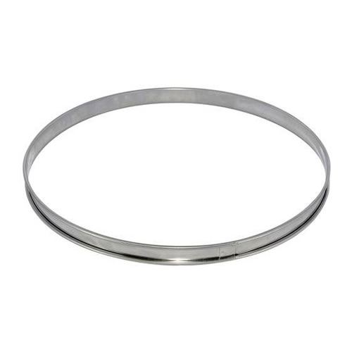 De Buyer Cercle A Tarte - Inox - Ø 28 X H 2 Cm - Tous Feux Dont Induction