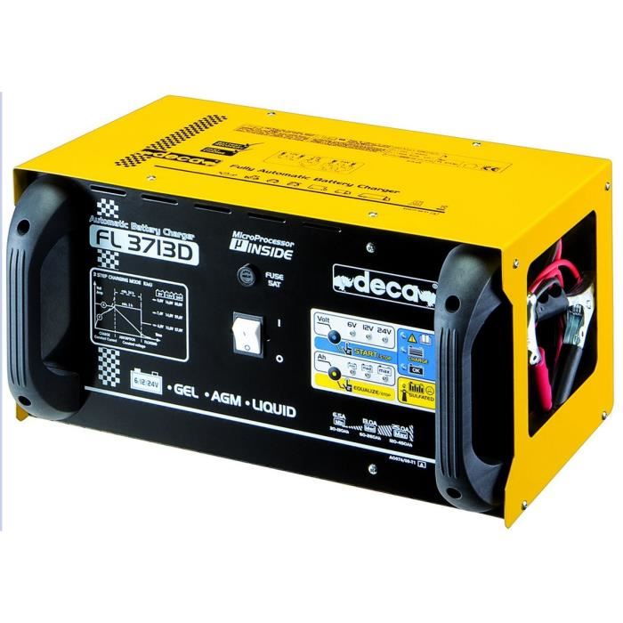 Deca Fl 3713d - Chargeur De Voiture - Mainteneur De Charge Electronique - Monophase - Batteries 6-12-24v