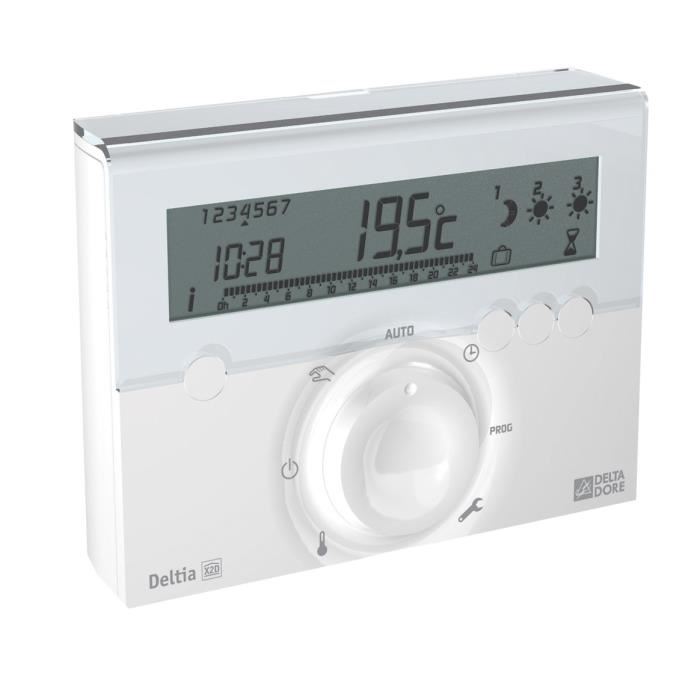 Thermostat Sans Fil Et 6 Recepteurs Delta Dore Deltia 836 Pour Radiateurs Electriques 6050458