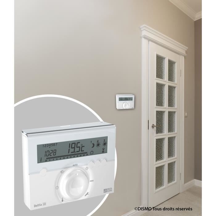Thermostat Sans Fil Et 6 Recepteurs Delta Dore Deltia 836 Pour Radiateurs Electriques 6050458