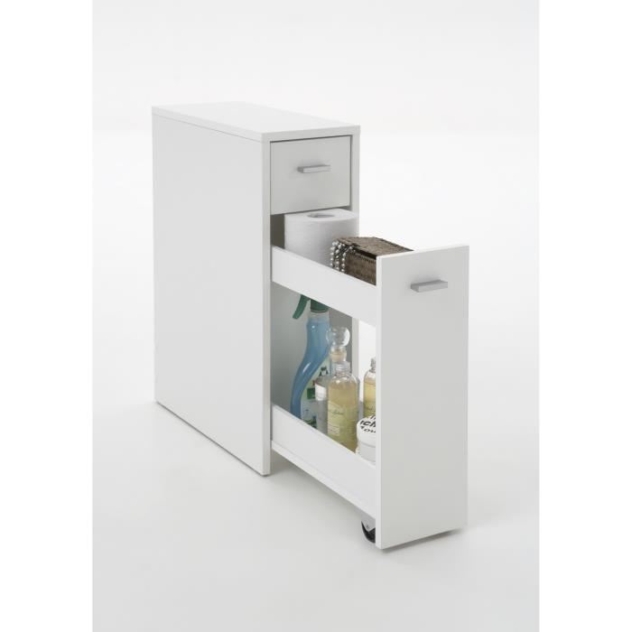 Denia Meuble De Salle De Bain L 20 Cm - Blanc