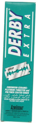 Lames De Rasoir Doubles Derby Chrome Ceramique 100 Lames Compatibles Rasoirs De Surete Tranchantes