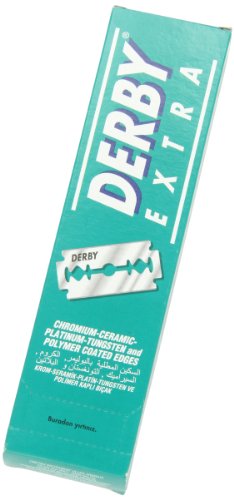 Lames De Rasoir Doubles Derby Chrome Ceramique 100 Lames Compatibles Rasoirs De Surete Tranchantes