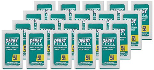 Lames De Rasoir Doubles Derby Chrome Ceramique 100 Lames Compatibles Rasoirs De Surete Tranchantes