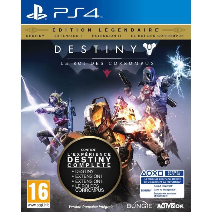 Destiny : Le Roi Des Corrompus Edition Legendaire Jeu Ps4