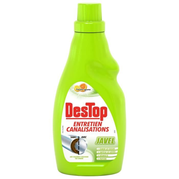 Destop Entretien Canalisation Javel 750 Ml