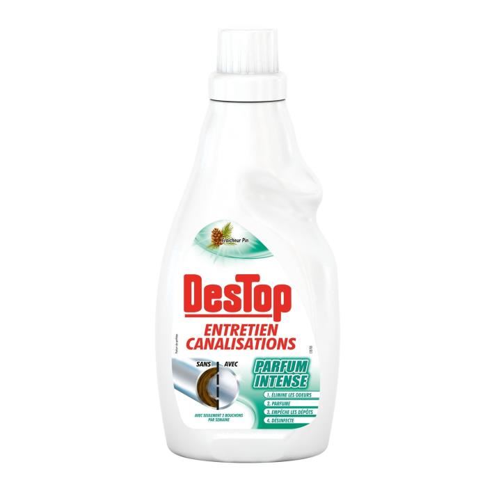 Nettoyant canalisations parfum intense Destop - le flacon de 750 ml