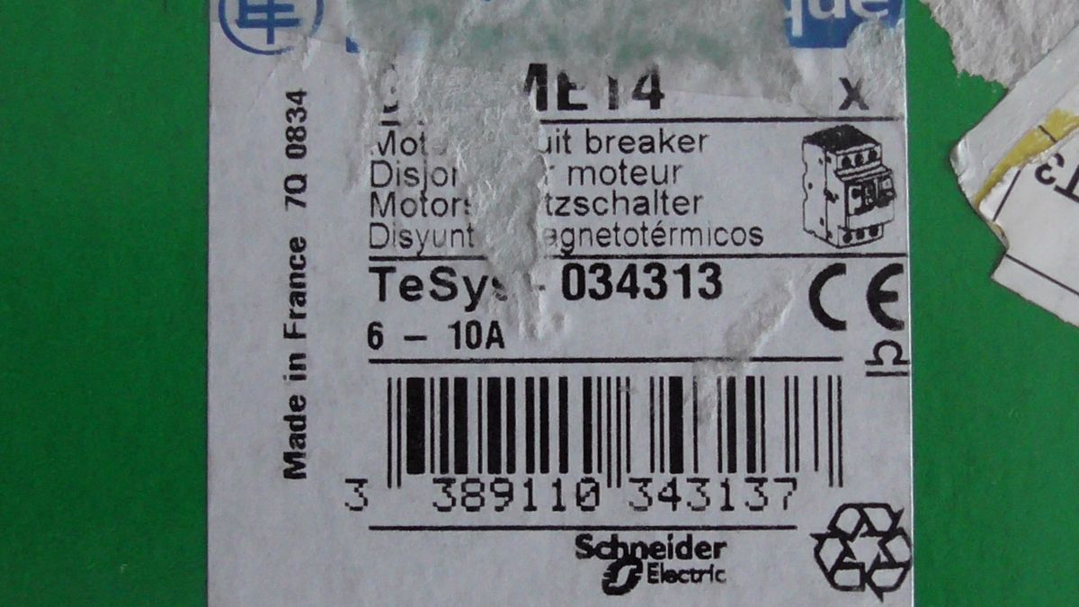 Disjoncteur Moteur - Tesys Gv2me - 4 A  ...