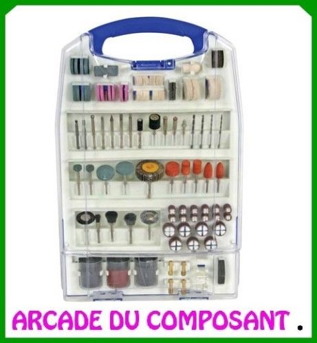 LOT DE 188 ACCESSOIRES POUR MINI PERCEUSE (ref 65152-1) Poids 1,300Kg