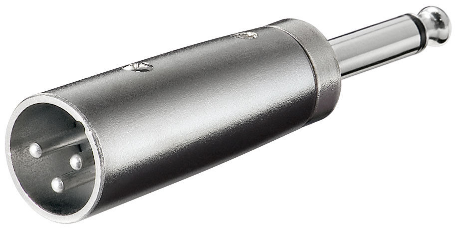 Adaptateur Audio - Xlr Male 3pins - Vers Jack 6.35 Male Mono