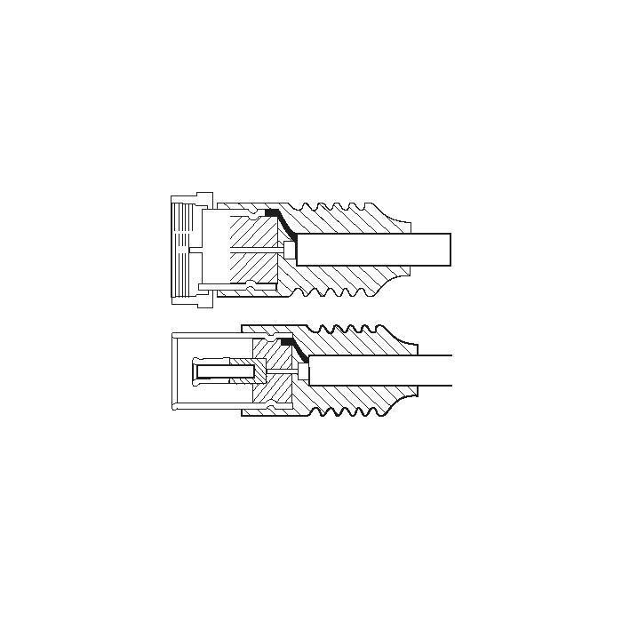 11831 Cable Antenne Satelliteable Type F Male - Coaxial Femelle 5 m Blanc