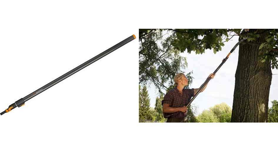 Manche Telescopique Fiskars Quikfit 140 250cm Pour Elagage Et Recolte De Fruits
