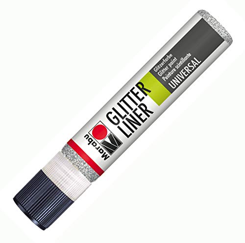 Peinture - Glitter Liner - Argent Scintillant Paillete - 25 Ml - Marabu