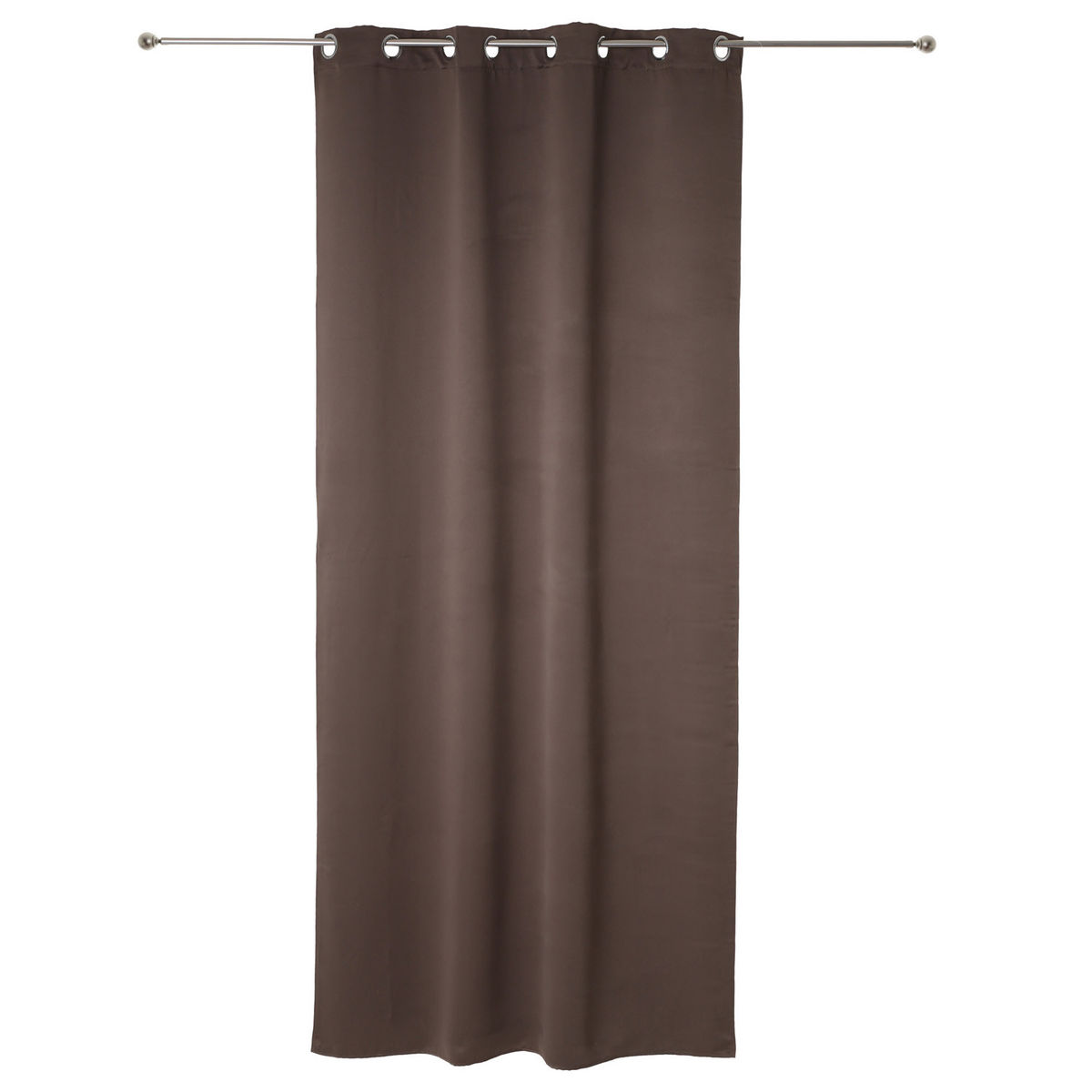 Lot De 2 Rideaux Occultants Gris Taupe 135x240cm - Atmosphera Createur Dinterieur