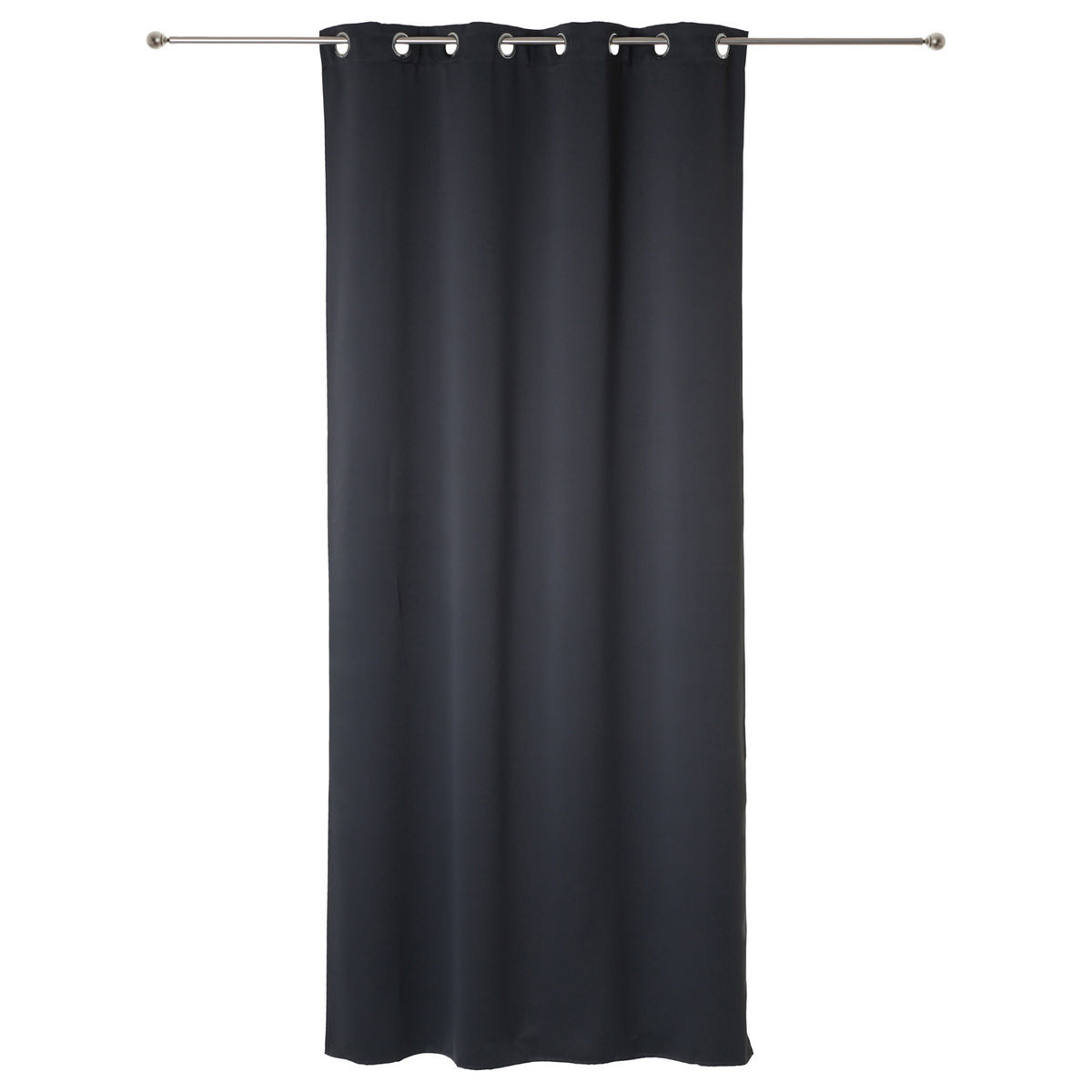Lot De 2 Rideaux Occultants Gris Ardoise 135x240cm - Atmosphera Createur Dinterieur