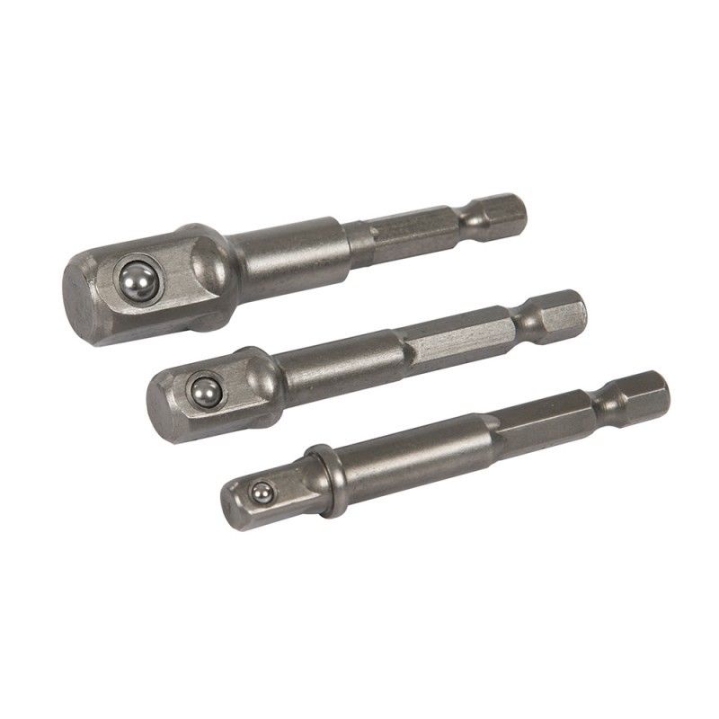 3 porte-douilles - Queue 6 pans 1/4  - SILVERLINE