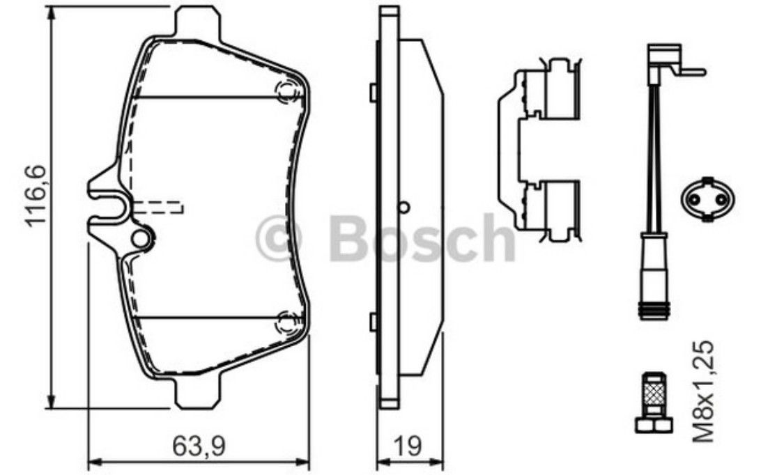 Bosch Bp1323 - Plaquettes De Frein Avant...