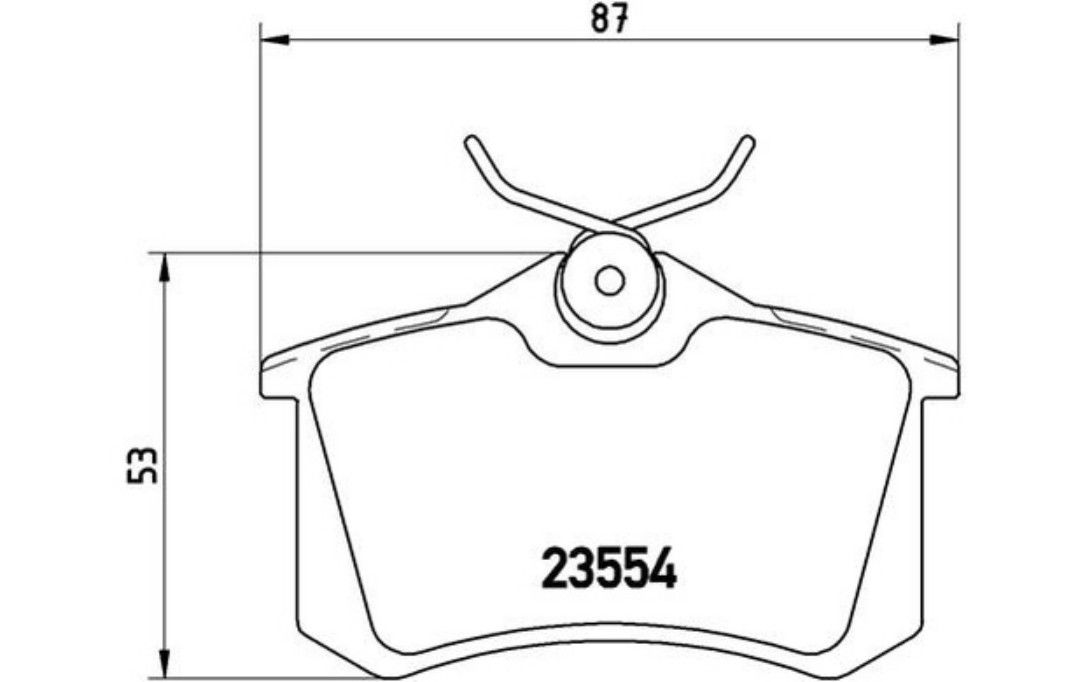 Jeu De Plaquettes De Frein Brembo P 85 017, Arriere