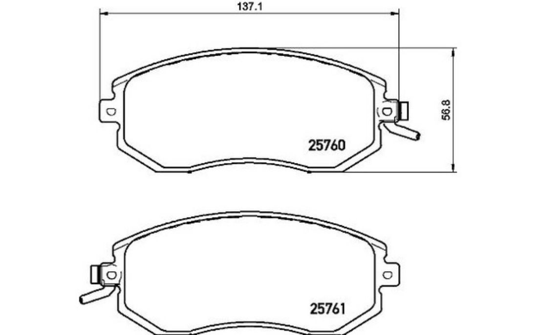 4x BREMBO Front Brake Pads P 78 021