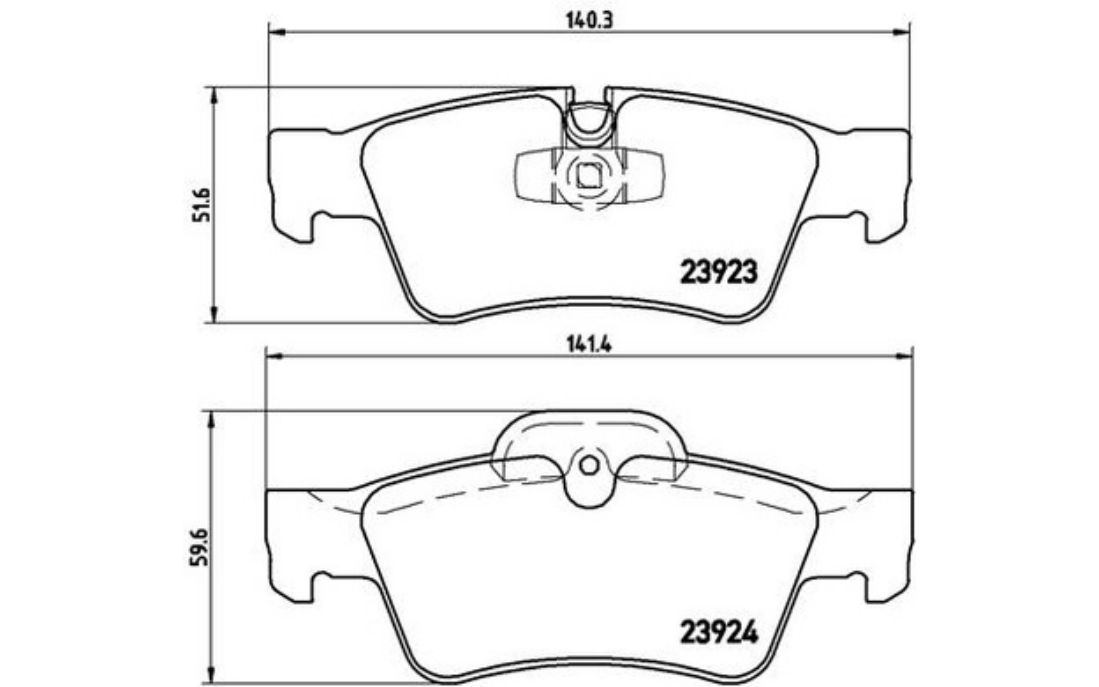 BREMBO Kit de plaquettes de frein frein a disque