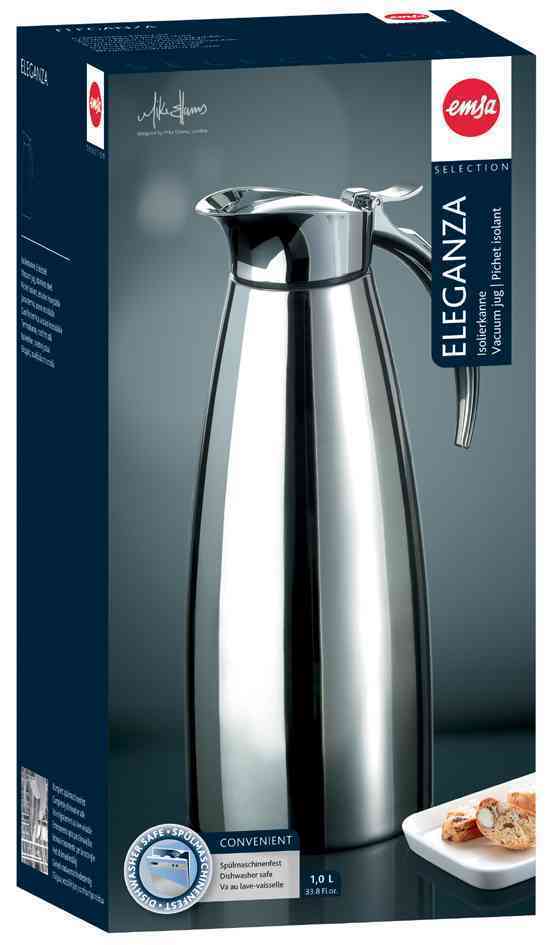 502663 Pichet Isotherme ELEGANZA Easy Open 03 Litre H155 cm Inox poli