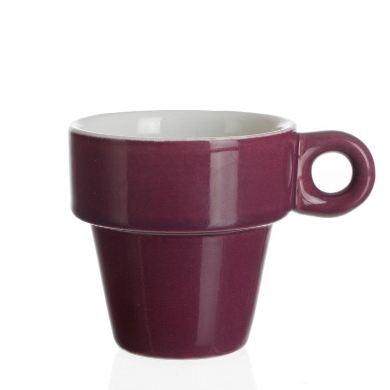Tasse A Cafe Expresso So City Multicolore Ceramique Peinte 6 Pieces Compatible Lave Vaisselle