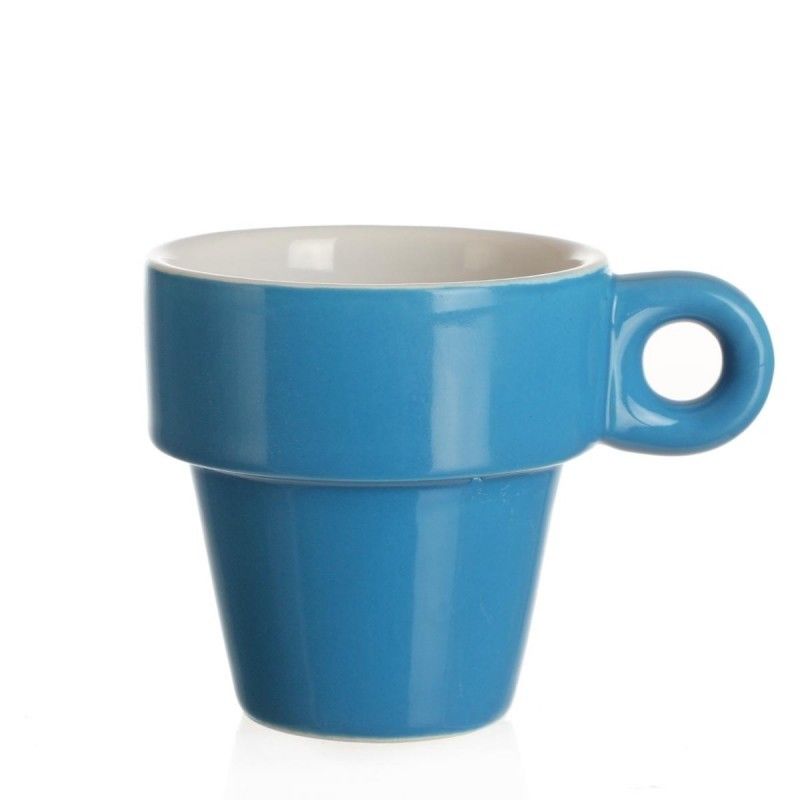 Tasse A Cafe Expresso So City Multicolore Ceramique Peinte 6 Pieces Compatible Lave Vaisselle