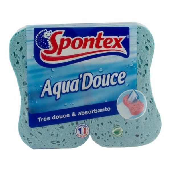 2 éponges Ultra Douces Pour Bain Bébé Ramer - Bleu Et Jacinthe - Hypoallergénique - Longue Durée