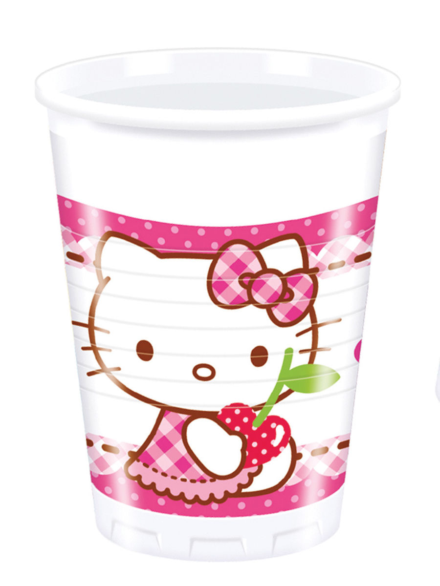 8 Verres Hello Kitty 200ml