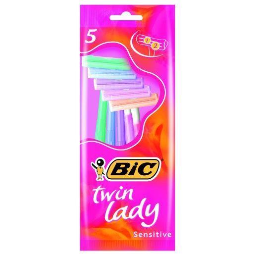 8221133 Pochette de 5 Rasoirs TWIN LADY 2 LameS