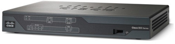 887 VDSL/ADSL over POTS Multi-mode Router Routeur, modem DSL, commutateur 4 ports (integre), type de chassis ordinateur de bureau, dimensions (LxPxH) 32.5 cm x 24.9 cm x 4.4 cm, poids 2.5 kg