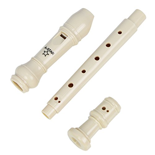 A Star Rec01be Flute A  Bec Sopranoenregistreur Descant Pour Enfant Blanc