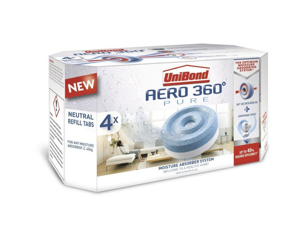 Unibond - Aero 360absorbeur D'humidite Recharges Lot [2106199] [blanc] Neuf