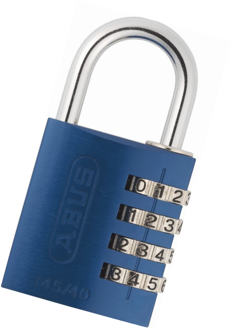 Cadenas A Combinaison Abus Aluminium 145/40 Bleu Lock-tag - 48807