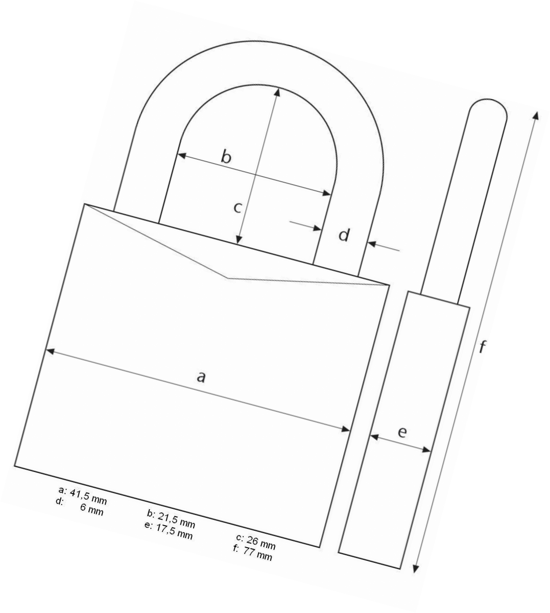 Cadenas A Combinaison Abus Aluminium 145/40 Bleu Lock-tag - 48807