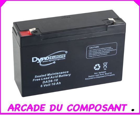 Accu acide-plomb 6v-10ah 151x50x101mm - VELLEMAN