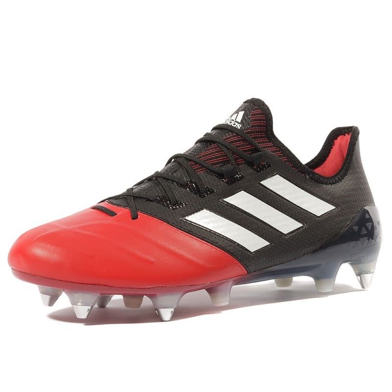 Ace 17.1 Leather Sg Homme Chaussures Football Rouge Noir