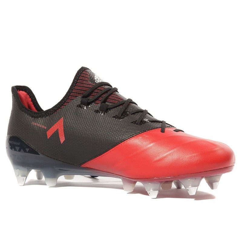 Ace 17.1 Leather Sg Homme Chaussures Football Rouge Noir