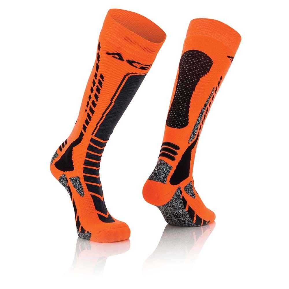 Acerbis Mx Pro Chaussettes Noir Orange Taille : S M