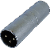 Adaptateur Xlr - Neutrik - Na3mm - 3 Broches Males - Changeur De Genre - Cable Audio