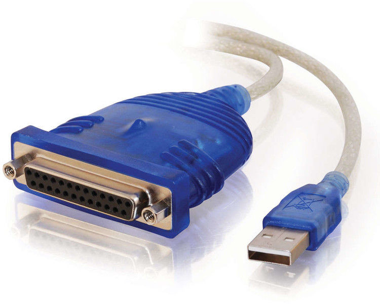 C2G Adaptateur parallele USB IEEE 1284 bleu