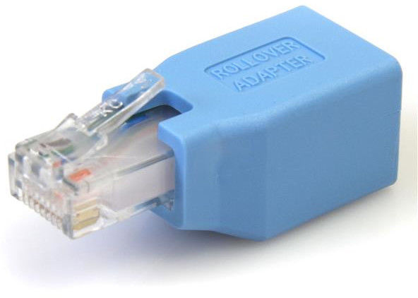 Adaptateur Rollover Console - Startech - Rj45 Ethernet - 1 X Rj-45 Femelle - 1 X Rj-45 Male - Bleu