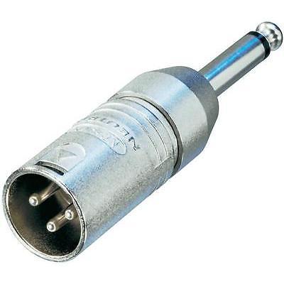 Neutrik Na2mp Adaptateur Xlr 3 Male Jack Mono Male 6,35 Mm