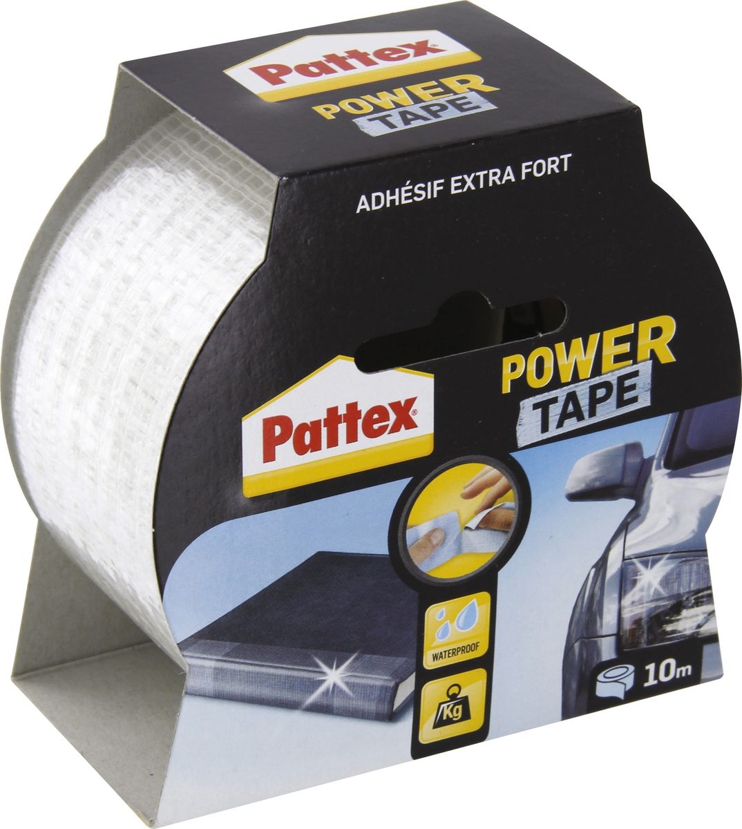 Adhesif super puissant power tape vg incolore 10 x 50